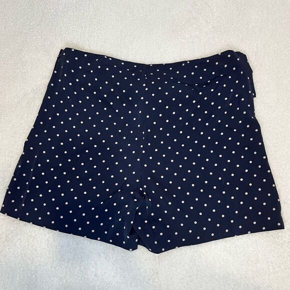 Bar III Midnight Dots Polka Dot Tie Waist High Rise Shorts Size 6 NWT - Picture 4 of 6